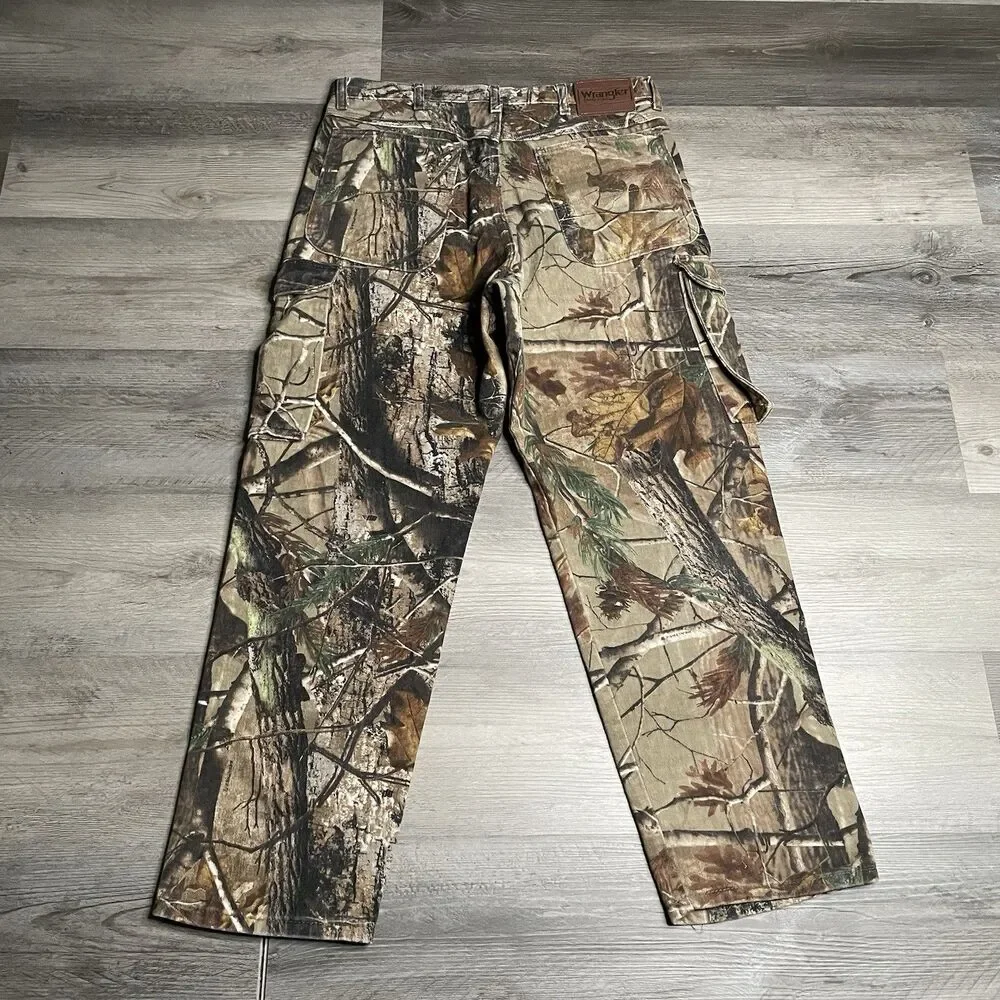 Wrangler Pro Gear Realtree AP Camo Cargo Jeans Hunting Pants PG090AP Men's 34x30